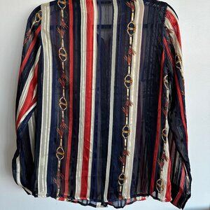 Aizhe Striped Blouse Size L